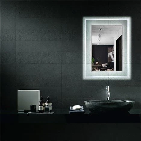 Kvadrat yoritilgan LED Samrt hammom oynasi